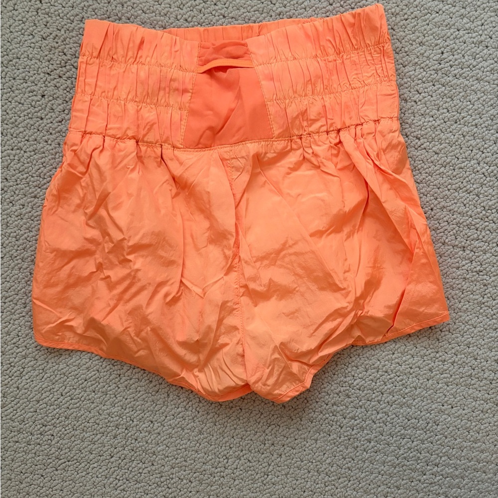 High Waist Orange Women's Shorts